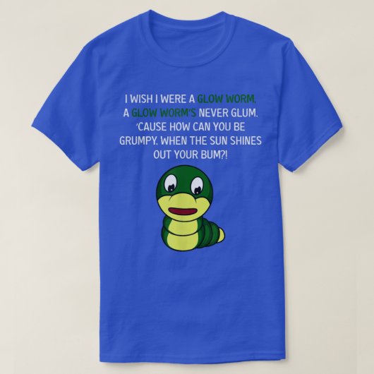 Glow Worm Fisherman  Tシャツ (デザイン正面)