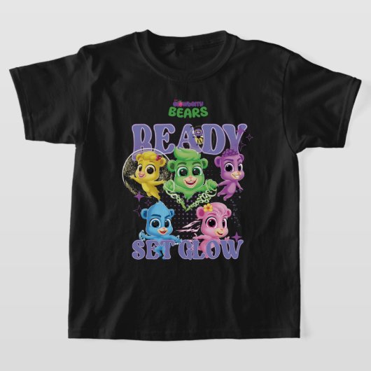 Glowberry Bears Ready Set Glow Kids Tシャツ (レイダウン)