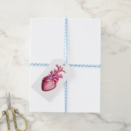 glowing anatomical heart  ギフトタグ (より糸付き)