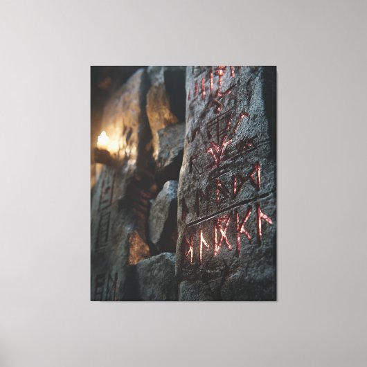 Glowing Ancient Runes キャンバスプリント (正面)