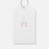 Glowing angels baptism gift tags ギフトタグ (裏面)