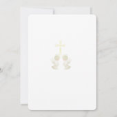 Glowing angels baptism invitation 招待状 (裏面)