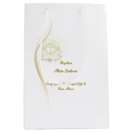 Glowing angels baptism  medium gift bags  ミディアムペーパーバッグ