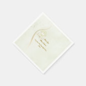 Glowing angels baptism paper napkins  スタンダードカクテルナプキン (角)