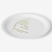Glowing angels baptism  paper plates  ペーパープレート (アングル)