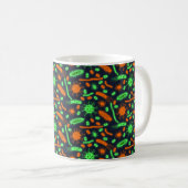 Glowing Bacteria Microorganism toxic orange green コーヒーマグカップ (正面右)