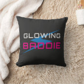 Glowing Baddie Neon Aesthetic クッション (ブランケット)
