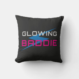 Glowing Baddie Neon Aesthetic クッション