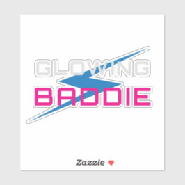 Glowing Baddie Neon Aesthetic シール