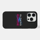 Glowing Baddie Neon Aesthetic iPhoneケース (裏面横)