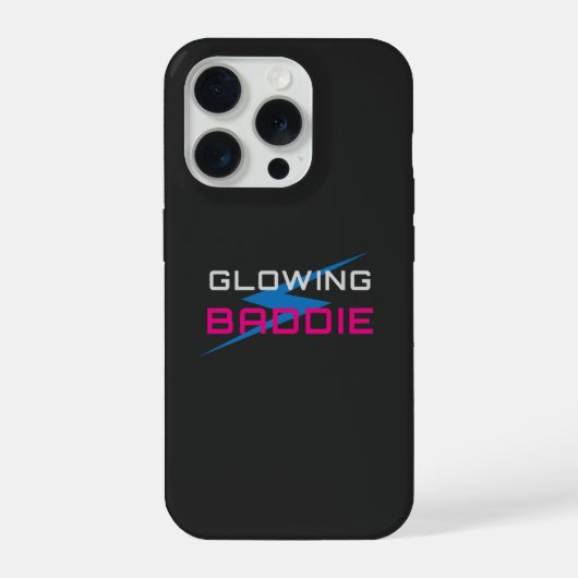 Glowing Baddie Neon Aesthetic iPhoneケース (裏面)