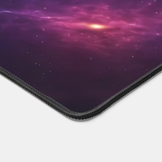 Glowing Blue Supernova Deep Space Nebula デスクマット (コーナー)
