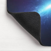 Glowing Blue Supernova Space Nebula Astronomy マウスパッド (コーナー)