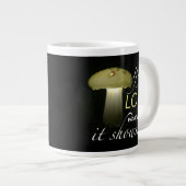 Glowing Ceramic Solar Mushroom Inspiration ジャンボコーヒーマグカップ (正面右)