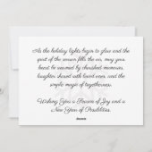 Glowing Christmas シーズンカード (裏面)