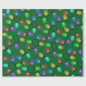 Glowing Christmas Lightbulbs ラッピングペーパー (フラット)