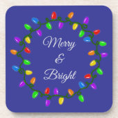 Glowing Christmas Lights コースター (正面)