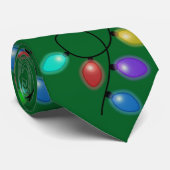 Glowing Christmas Lights On Green  ネクタイ (ロール)