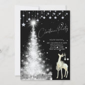 Glowing Christmas Tree Holiday Party  招待状 (正面)