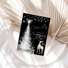 Glowing Christmas Tree Holiday Party  招待状