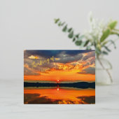 Glowing Clouds 箔シーズンポストカード (立ち正面)