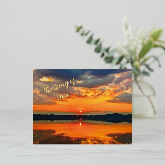 Glowing Clouds 箔シーズンポストカード (立ち正面)