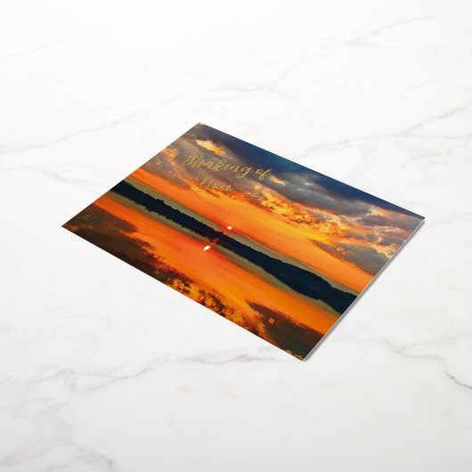 Glowing Clouds 箔シーズンポストカード (回転した状態)