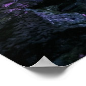 Glowing Crystal Cave Fantasy Art ポスター (角)