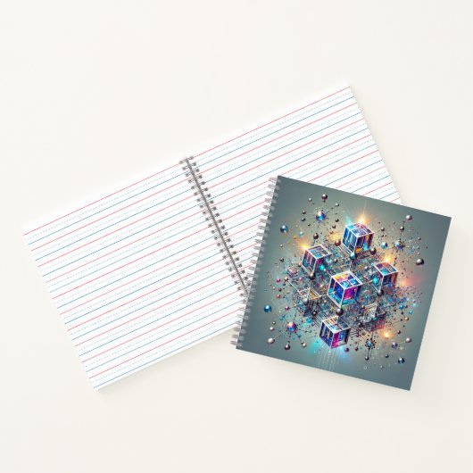 Glowing Cubes & Molecular Grid Design ノートブック (内部)