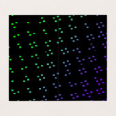 glowing dark pixel dots or squares pattern art 名刺 (外部フラット)