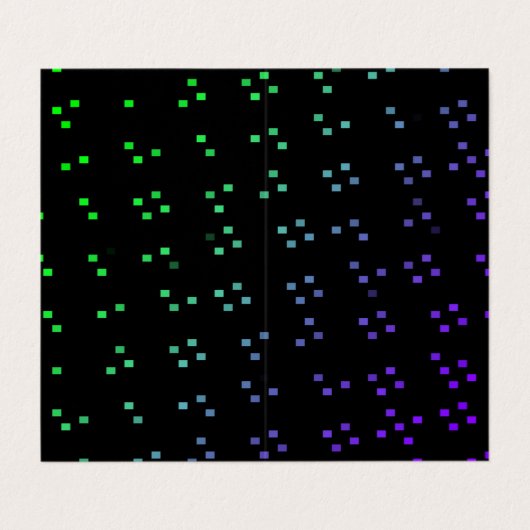 glowing dark pixel dots or squares pattern art 名刺 (外部フラット)
