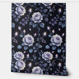 Glowing Dark Rose Garden Peel and Stick  壁紙