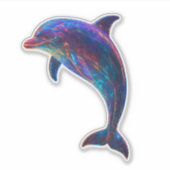 Glowing Dolphin Art  シール (正面)