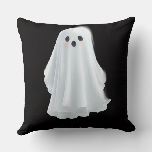 "Glowing Ghost Gals" クッション (裏面)