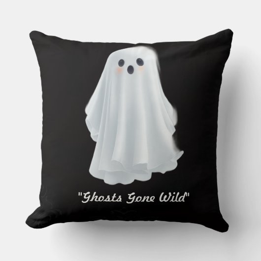 "Glowing Ghost Gals" クッション (正面)