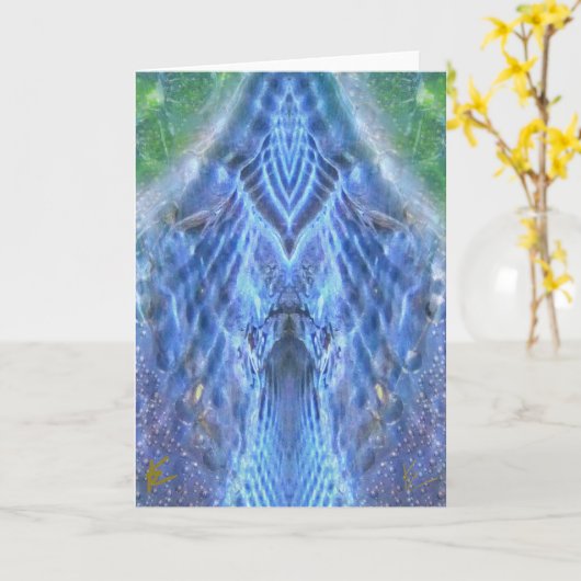 Glowing Goddess Aura Light Esoteric Meditation カード (黄色い花)