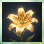 Glowing golden lily flower ウィンドウサイン (シート3)