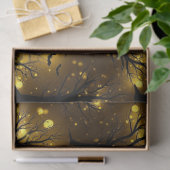 Glowing Haunted Forest Bokeh - Night Trees 薄葉紙 (ギフト)