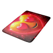 Glowing Heart Eyes Emotion バスマット (アングル)