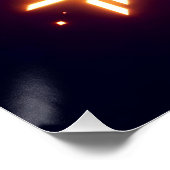 glowing image of a heart with cupid's arrow ポスター (コーナー)