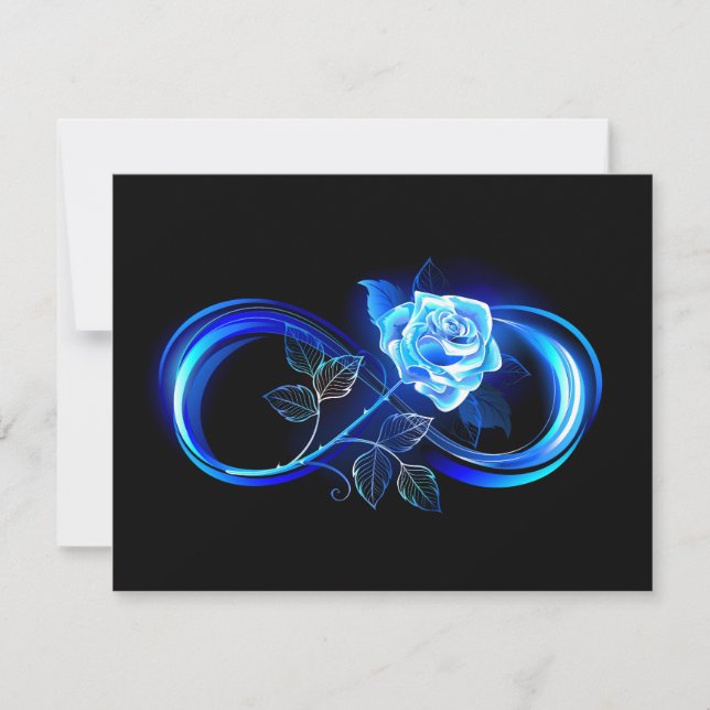 Glowing infinity with blue rose (正面)