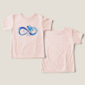 Glowing infinity with blue rose (デザイン正面&裏面)