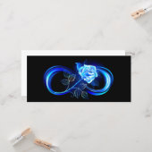 Glowing infinity with blue rose カード (正面/裏面インサイチュ)