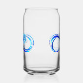 Glowing infinity with blue rose ガラス缶 (右)