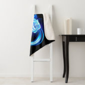 Glowing infinity with blue rose シェルパブランケット (インサイチュ)