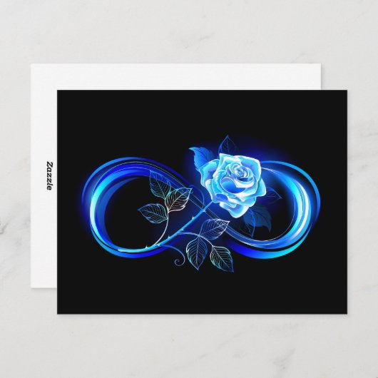 Glowing infinity with blue rose シーズンカード (正面/裏面)