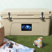 Glowing infinity with blue rose シール (クーラー)