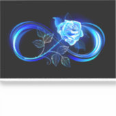 Glowing infinity with blue rose シール (正面)