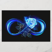 Glowing infinity with blue rose チラシ (正面)