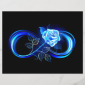 Glowing infinity with blue rose チラシ (正面)